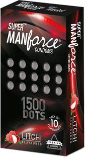 MANFORCE Extra Dotteds, Litchi Flavoured Condom