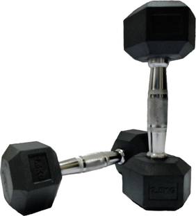 SRIDAYA HEX DUMBBELL 25KG (2PCs X 2.5Kg) Fixed Weight Dumbbell