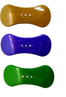 S Mark Smark Bow Shape Different Color With stones Regular Use Clip Pack Of 3 Hair Clip