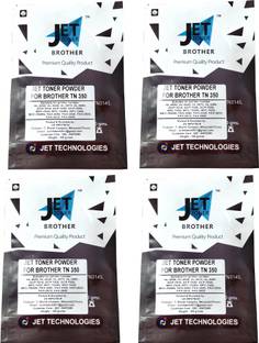 JET TONER TN-2025 / TN 350 / TN 2000 Toner Powder ( Pack Of 4 ) Compatible For Brother HL-2030, HL-2040, HL-2070, HL-2080, DCP-7010, DCP-7020, DCP-7025, MFC-7220, MFC-7225N, MFC-7420, MFC-7820N, FAX-2080, FAX-2020, FAX-2820, FAX-2910, FAX-2920 Printers ( 100 gms each ) Black Ink Toner Powder