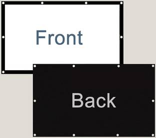 Moiz EYE64 Projector Screen Eyelet, 6 x 4 feet | Flexible and fordable Material Projector Screen (Width 182 cm x 121 cm Height)