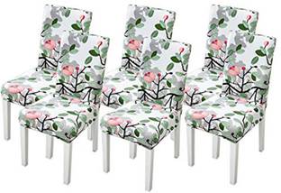 HOUSE OF QUIRK Polyester 1 Seater Chair Floral Cover