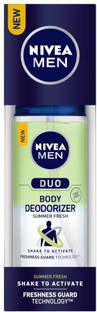NIVEA Duo Summer Fresh Deodorant Spray  -  For Men
