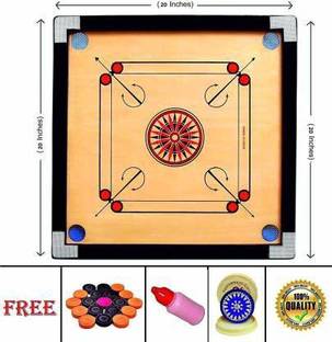 KRISHNA VERMICOMPOST Carrom Board 20 inch 50 cm Carrom Board
