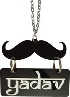 Ridivansh Creations Acrylic Car Hanging Yadav Both Side Car Hanging Ornament