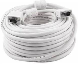 Generix VGA Cable 3 m 3 Meter VGA Male To Male 15 PIN Cable Premium Quality For Computer Monitor, Projector, PC, TV Cord