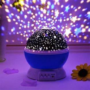 MAHADEV ENTERPRISE Romantic LED Cosmos Star Master Sky Starry Night Projector Bed Night Lamp Night Lamp ( Multi color) Single Disco Ball