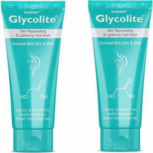 Glycolite Skin Rejuvenating & Lightening  | Eniched with AHA & BHA | Pack of 2 Face Wash