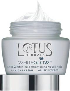 LOTUS HERBALS White Glow Skin Whitening & Brightening Nourishing Night Cream 60 g(Pack of 2)