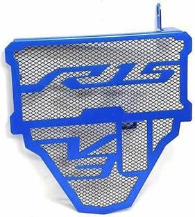 JBRIDERZ Stainless Steel Motorcycle Bike Radiator Guard Protector Grill for Yamaha R15 V3(Blue) Bike Radiator Guard
