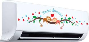 Decopix AC Sticker Fridge Sticker Wall Sticker Split Ac Stickers Air Conditioner Sticker - Standard Size (Fit for All Models / Sizes / Brands) (Vinyl, Multicolor)- DP6090