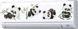 Decopix AC Sticker Fridge Sticker Wall Sticker Split Ac Stickers Air Conditioner Sticker - Standard Size (Fit for All Models / Sizes / Brands) (Vinyl, Multicolor)- DP6065