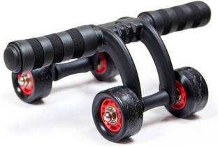GOCART 4-Wheel Roller Design Ab Exerciser With Knee Pad एब व्यायाम करने वाला