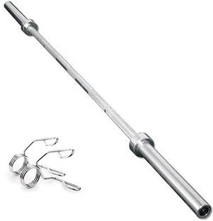 Konark 5 Feet Straight Olympic Barbell Rod (30 mm Internal Dia & 50mm Outer Dia) Weight Lifting Bar
