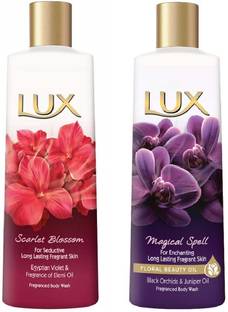 LUX SCARLET BLOSSOM & MAGICAL SPELL BODY WASH _235ml EACH ( 2 ITEMS IN PACK )