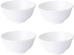 IKEA Ceramic Serving Bowl Rice bowl, white,11 cm (4 ") - Pack of 4