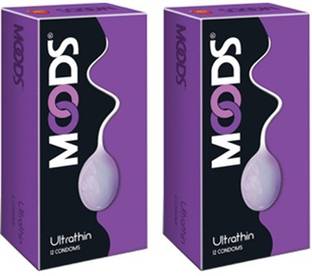 MOODS Ultrathin Condoms 12S Pack of 2 Condom