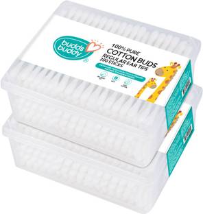 Buddsbuddy Combo of 2 100% Pure Cotton Buds Regular Ear Tips BB5029