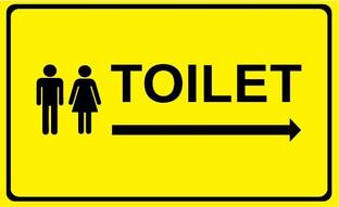 VVWV TOILET Emergency Sign