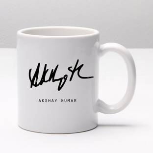 JAIPURART Akshay Kumar Aotograph/Signature Ceramic Coffee Mug