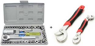 Mass Pro 40 Pcs Socket Set With 2 Pcs Snap & Grip Socket Set