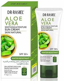 Dr. Rashel Sunscreen - SPF 50 PA++++ Dr Rashel Natural Aloe Vera SPF 50+ Sunscreen Soothing Moisturizing Hydrating Sun Cream Broad Spectrum UVA/UVB Sun Block