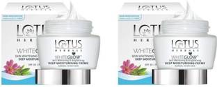 LOTUS HERBALS Whiteglow Skin Whitening & Brightening Deep Moistrising Creme (pack of 2)