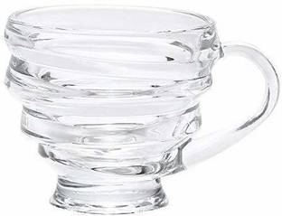 JAY RAMDEV SELLER RM Pack of 4 Glass RM Honey, Tea and Coffee Glass Cups, Cups for Coffee with ice Cream, Large Capacity Clear Cups, 220ml, Set of 4 (Clear) Glass Coffee Mug