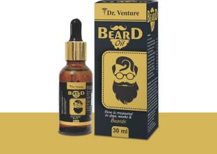 Dr Venture Beard Oil and Moustache Oil Beard Growth Oil Made With 9 Natural Essential Oil For Nourish Hair Repair Damaged Hair And Reduce Breakage 100% Natural 30 Ml Pack Of 1 Hair Oil