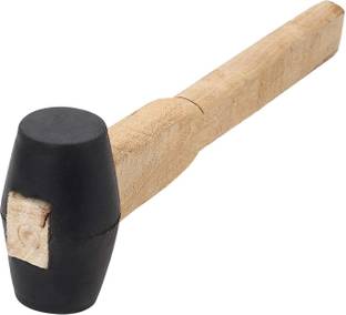 Lovely Hammer/Rubber Mallet with Wooden Handle Size 1.75" Mallet