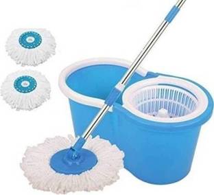Tankit Bucket Mop Self Spin Wringing 3 refills 360 Degree Spin Mop Set