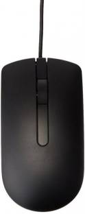 DELL MS 116 3 Years Wired Optical Mouse (USB 3.0, Black) Wired Ambidextrous Optical Mouse