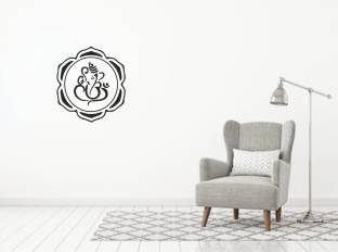 Ruby Décor Ganesh Ji Wall Sticker with OM Logo & Decal Design for Wall Decoration 61cm X 61cm… 61 cm Ganesh Ji Wall Sticker With Om Logo Self Adhesive Sticker