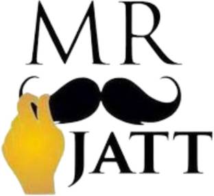 nirmal décor 56 cm With Mustache Mr Jatt Magnetic Sticker