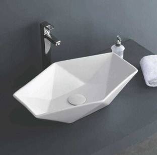 IVOC DIAMOND CUT 56 × 37 × 15 CM DIAMOND Table Top Basin