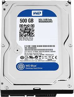 WD Blue 500 GB Desktop Blue, White SATA Internal Hard Disk Drive (HDD) (W500B)