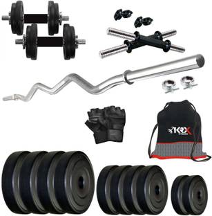 KRX 20 kg PVC COMBO 4 Home Gym Combo