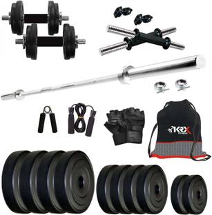 KRX 22 kg PVC COMBO 9 Home Gym Combo