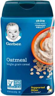 GERBER Oatmeal Cereal for Supported Sitter (8oz) Cereal