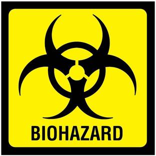 VVWV BIOHAZARD SIGN STICKER Emergency Sign