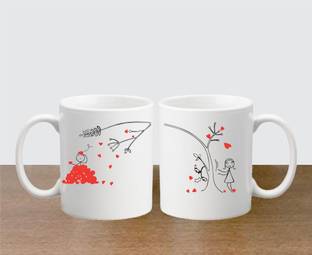 Love And Joy Love You Madly His and Hers Coffees-Matching Couples Set, Valentines Day Gifts,Boyfriend Gifts,Husband Gifts,For Him and Her Gifts,His and Hers Gifts,Couples Gifts,Relationship Gifts Ceramic Coffee Mug