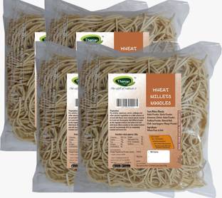 THANJAI NATURAL Wheat Millets Noodles 180g X 4 (Processed with Natural Ingredients , No Chemicals and No Preservatives) Instant Noodles Vegetarian