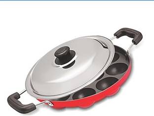 RBGIIT kulipaniyaram pan nonstick appe aapee ka sacha panniyaram kadai IK-2 Non-Stick Coated Cookware Set