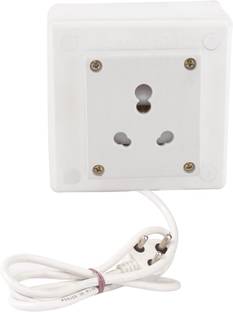 BAHUL Power strip extension Multi Outlet Havy Duty Board Fitted with 1 Cona Sockets (15 Amp) With 4 Metre Chord With 15 Amp Plug Big Surge Protector??(White) 1  Socket Extension Boards