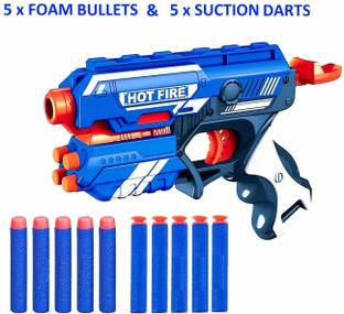 Laxmi Enterprise LAXNMI ENTRPRISE Everyone Blaze Storm Hot Fire Guns & Darts (Blue) Guns & Darts