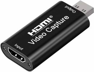 ULTRABYTES HDMI Video Audio Capture HDMI to USB 2.0 Capture Card Record to Action Cam Compatible with Live Gaming, Streaming, Teaching, Video Conference, Broadcasting. Media Streaming Device