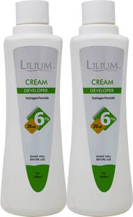 LILIUM 6% 20 VOL Cream Developer 500ml, Pack of 2