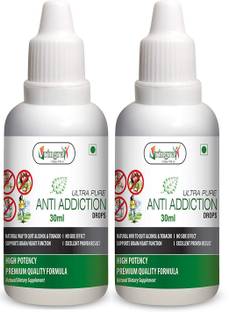 Vringra Ultra Pure Anti Addiction Drops - Herbal Way to Get Rid From Addiction (Pack of 2)