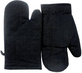 Tidy Black Cotton Kitchen Linen Set
