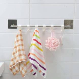 SP Trade Kitchen Hook Wall Mounted Hooks and Kitchen Utensil Rack, Multi-Purpose Hook Rail 6